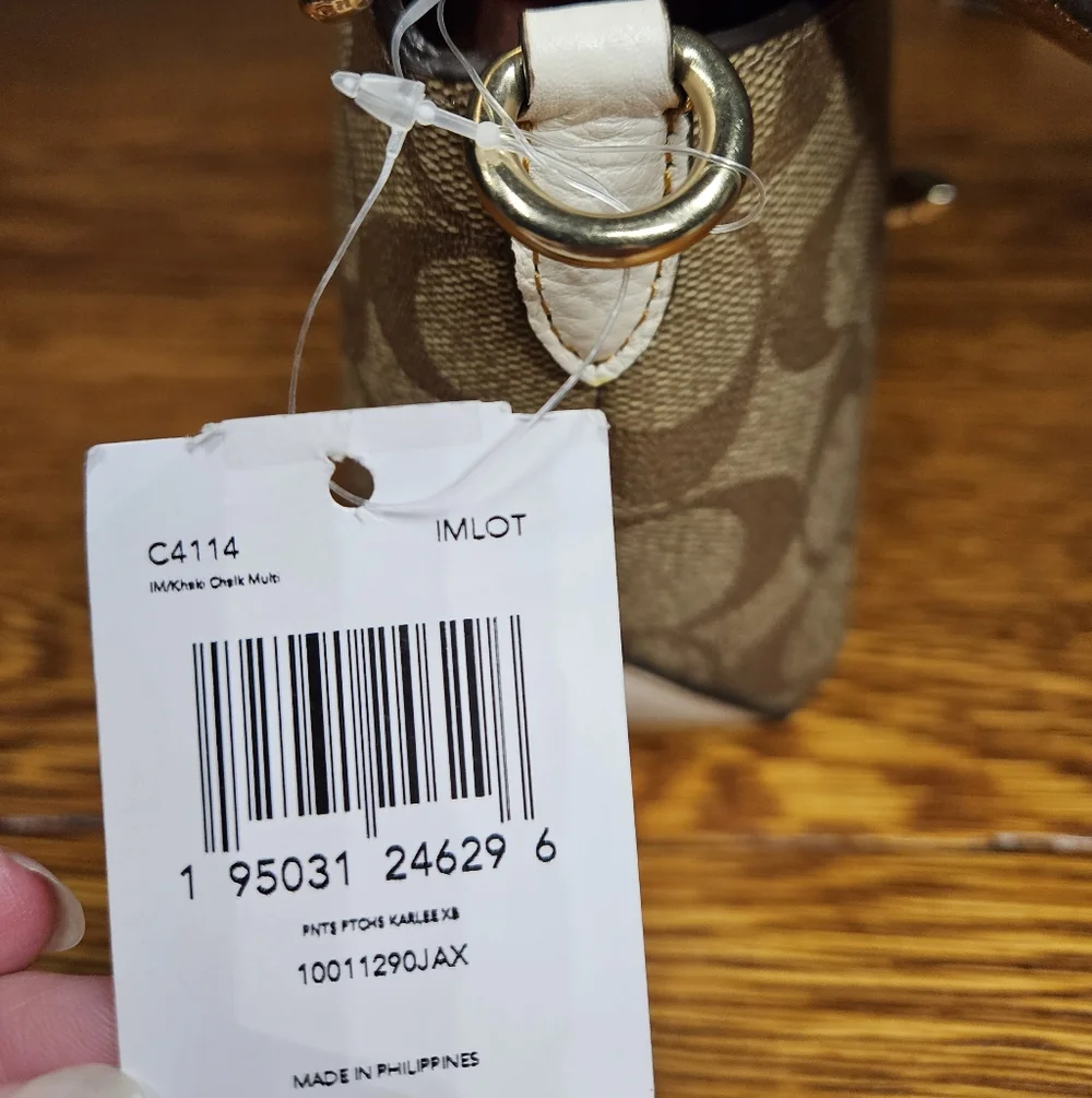 Coach x Peanuts Karlee Crossbody in Signature Canvas with Snoopy - Picture 16 of 16